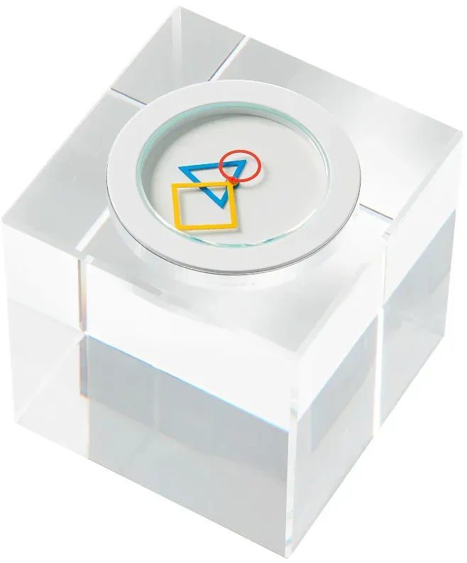 Tecnolumen Cubelight Clock, weiß