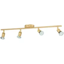 EGLO Spot Buzz-LED 4-flammig 68,5 x 6,5 cm messing