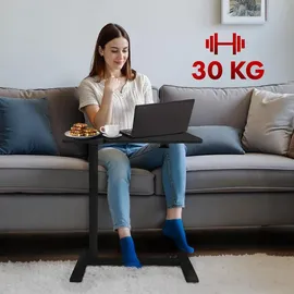 Maclean Brackets Mobiler Schreibtisch/Laptop-Ständer Maclean schwarz höhenverstellbar 76-109cm max. 30kg MC-120 B - Schwarz