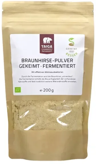 TAIGA Braunhirsepulver gekeimt, fermentiert bio
