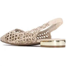 Xti - Ballerinas Damen Beige - Bequeme und vielseitige Schuhe - Casual Mode - Modell 14530001 (Größe 38) Braun, Wohnung, 1 bis 3 cm, Keine, Lässig