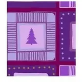 Ursus Transparentpapier 115 g/qm A4 25 Blatt Winterzauber flieder/brombeer