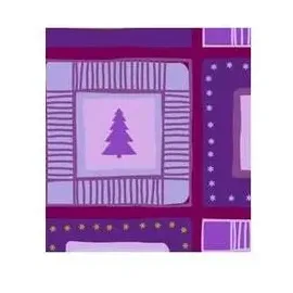 Ursus Transparentpapier 115 g/qm A4 25 Blatt Winterzauber flieder/brombeer