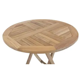 Lex Gartentisch Klapptisch Ø 90 x 74 cm Teak