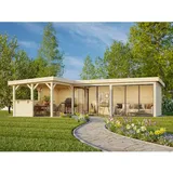 Palmako Carport/Pavillon Connect Lenna 33,2 m2 Set 420 Slide naturbelassen