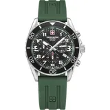 Swiss Alpine Military Herren Uhr Chronograph Analog Quarz 7029.9834SAM Silikon