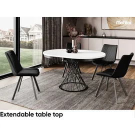 meblini Ø 100 cm weiß