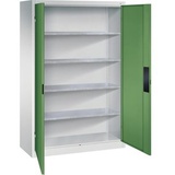 Californian Products CP Stahlschrank 8931-052 S10281 lichtgrau, rededagrün 120,0 x 50,0 x 195,0 cm, aufgebaut