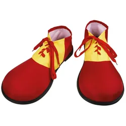 Gelb-Rote Clownsschuhe - OS