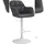 CLP Barhocker Natoma Kunstleder schwarz/Metall matt weiss