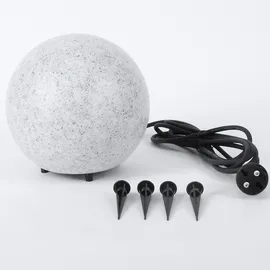 H4L Kugelleuchte Granit 40-40cm 2er Set grau