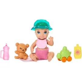 Barbie Skipper Babysitters Inc. Spielset mit brünetter Puppe und Blonder Babypuppe (JJB42)