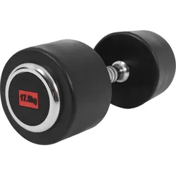 Kurzhantel Profi Gummi 2.5-50 KG SCHWARZ|ROT|silber 17.5kg