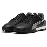 Puma King Match TT Soccer Shoe, Black White-Cool Dark Gray, 40