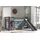 M&S Halbhochbett Pino 90 x 200 cm Kiefer massiv grau lackiert