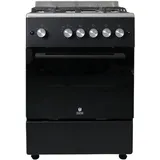 GASLINE Gas Standherd SHGG6060FGWB 60cm Gasbackofen mit Thermostat, Grill und Umluft Erdgas LPG