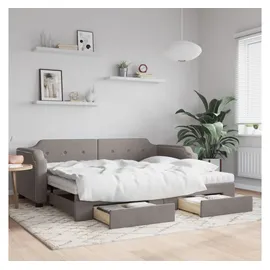 vidaXL Tagesbett 90 x 200 cm Taupe