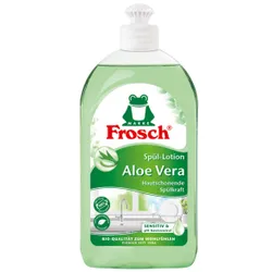 Frosch Aloe Vera Spülmittel, hautfreundlich, Hautschonende Spülkraft mit pflegender Aloe Vera, 500 ml - Flasche