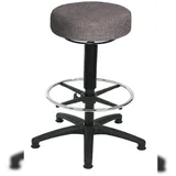 Proregal Drehhocker Louisville Kunstleder 63 x 61-87 x 63 cm Schwarz