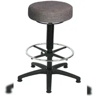 Proregal Drehhocker Louisville Kunstleder 63 x 61-87 x 63 cm Schwarz