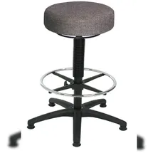 Proregal Drehhocker Louisville Kunstleder 63 x 61-87 x 63 cm Schwarz