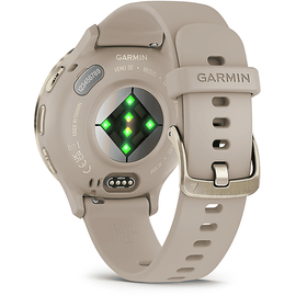 Garmin Venu 3S french gray/softgold mit Schnellwechsel-Silikon-Armband french gray