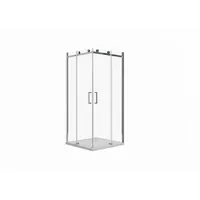 Buylando Lina Eck-Duschkabine mit Schiebetür 80 x 200 cm transparent Glas 8mm