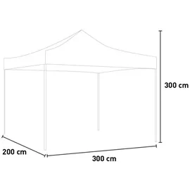 divina garden Faltpavillon 3 x 2 m Weiß