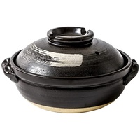 UPKOCH Tontopf zum Kochen, japanischer Keramik-Hot Pot, Donabe-Auflaufform aus koreanischem Steingut mit Deckel, 900 ml