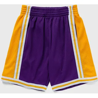 Mitchell & Ness NBA Swingman Shorts Los Angeles Lakers Road 1984-85 - purple|yellow -