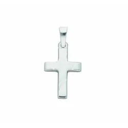 Kreuzkette ADELIA ́S "schmuck, damen schmuck, für sie, hochwertig, preiswert, günstig", silber, Halsketten, Damen, Silber 925 (Sterlingsilber), Schmuckset mit bis 45 cm stufenlos verstellbarer 925 Silber Halskette