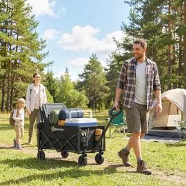 Outsunny Bollerwagen 80L faltbar schwarz