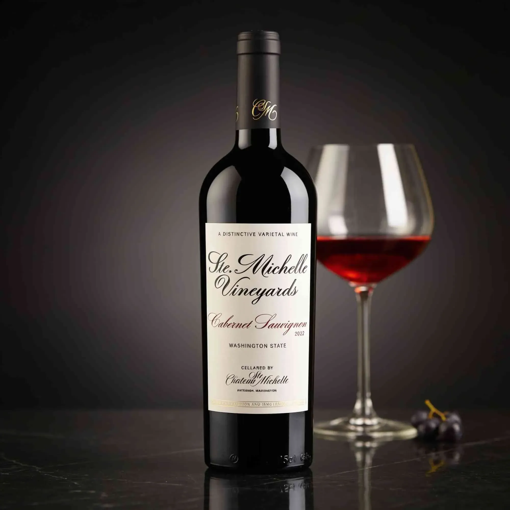 Chateau Ste. Michelle 2022 Château Ste. Michelle Cabernet Sauvignon 2022 Retro Label Cabernet Franc,Cabernet Sauvignon,Malbec,Merlot,Peitit Verdot,Syrah USA