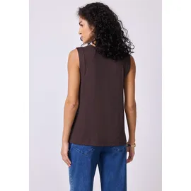 street one studio Damen, Jersey-Top mit Chiffon - 46