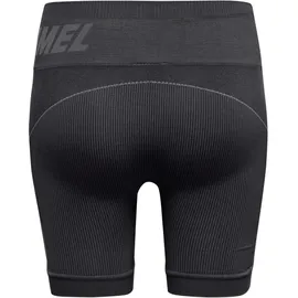 hummel hmlTE Christel Seamless Shorts Damen black/asphalt melange XS