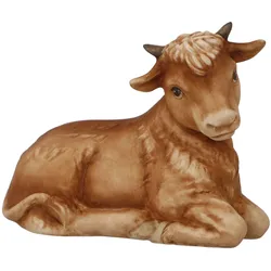 Krippenfigur GOEBEL "Krippenfiguren, Weihnachtsdeko", bunt, B:4,5cm H:7cm, Steingut, Dekofiguren, Steingut, Figur - Ochse