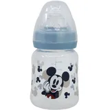 Stor WEITHALS-BABYFLASCHE 150 ML SILIKONSAUGER 3 POSITIONEN MICKEY MOUSE FULL OF SMILES