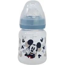 Stor WEITHALS-BABYFLASCHE 150 ML SILIKONSAUGER 3 POSITIONEN MICKEY MOUSE FULL OF SMILES