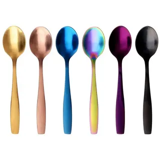 Gräwe Espressolöffel 6 Stück, Espresso Löffel aus Edelstahl, spülmaschinengeeignet - Serie Königstein