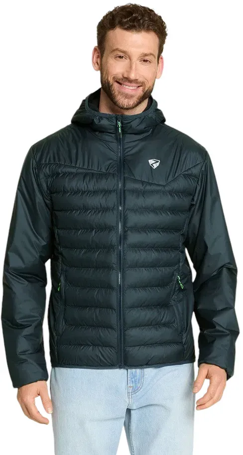 Ziener Winterjacke Nantano (warm, leicht, hohe Funktionalität) dunkelgrün Herren