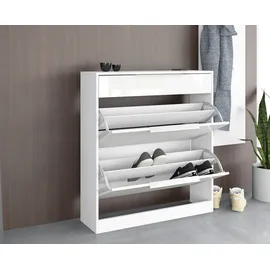 borchardt Möbel Oliva Schuhschrank 89 x 24 x 96 cm weiß