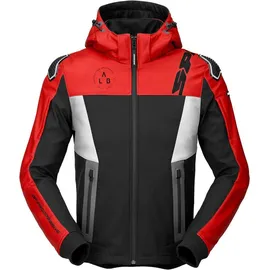 Spidi Warrior Motorrad Hoodie schwarz-rot, Größe 3XL