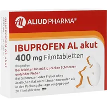 Aliud Ibuprofen AL akut 400 mg Filmtabletten 20 St.