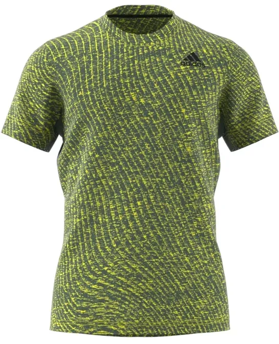 adidas Tennis Tshirt Freelift (Recycling-Polyester) HEAT.RDY grün Herren