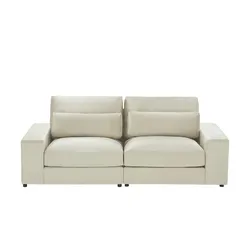 Big Sofa  Branna , beige , Maße (cm): B: 232 H: 88 T: 120