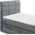 ed-lifestyle polstermöbel Boxspringbett - Silber - H2 - 100x200 cm