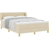 vidaXL Boxspringbett 140 x 200 cm Creme