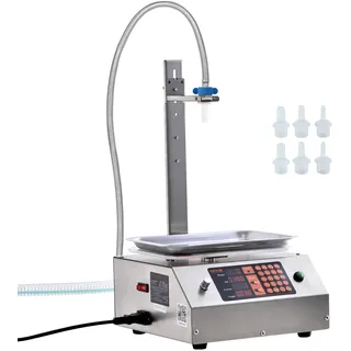 Vevor Abfüllmaschine 17 L/min Flüssigkeitsabfüllmaschine 30–15.000 g pro Füllung Flaschenabfüllmaschine 26 x 26,3 x 13 cm Pastenfüllmaschine Aut