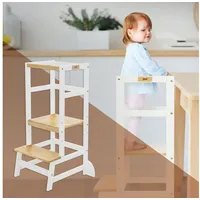 Joyz Lernturm für Kinder ab 1 Jahr, mit höhenverstellbarer Plattform aus Holz von Joyz