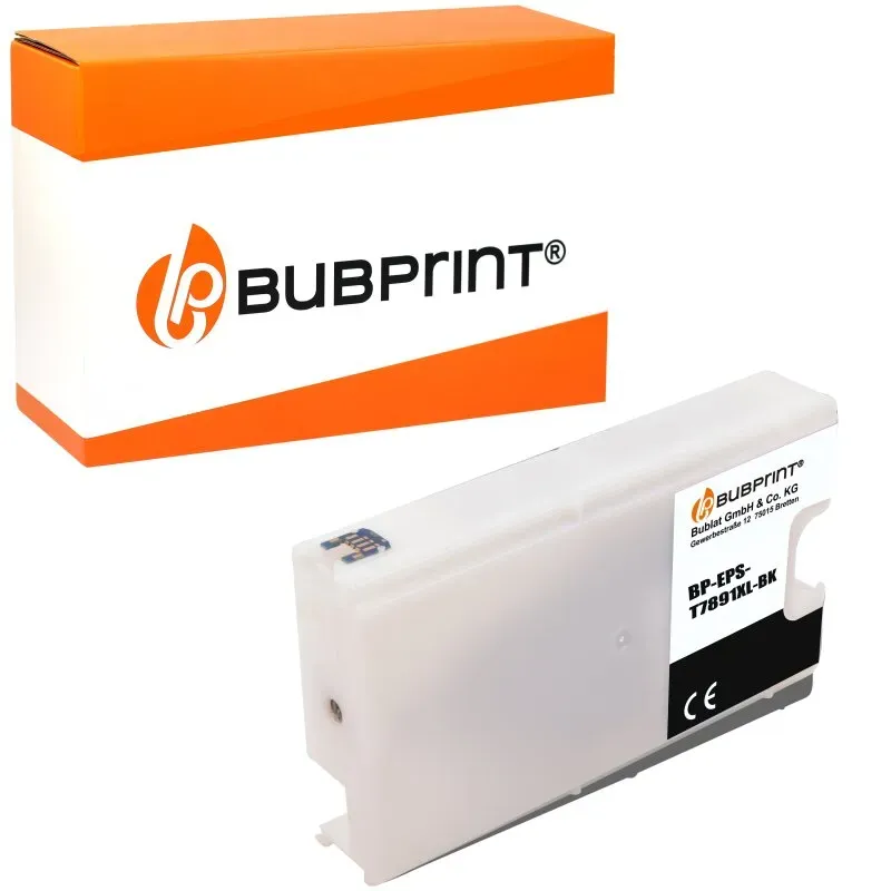 Bubprint Druckerpatrone kompatibel für Epson T7891 für WorkForce Pro WF-5100 Series WF-5110DW WF-5190DW WF-5600 Series WF-5620DWF WF-5690DWF Schwarz Neue Chip Version